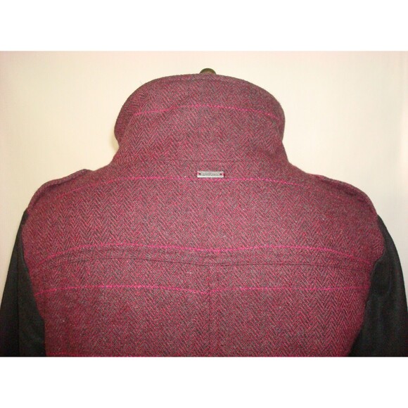 New NWT Prana Warm Red Black Insulated Womens M Jacket Coat Zip Long Convertible - Picture 6 of 12